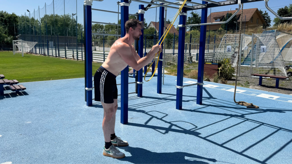 Resistance Band Tricep Pushdowns