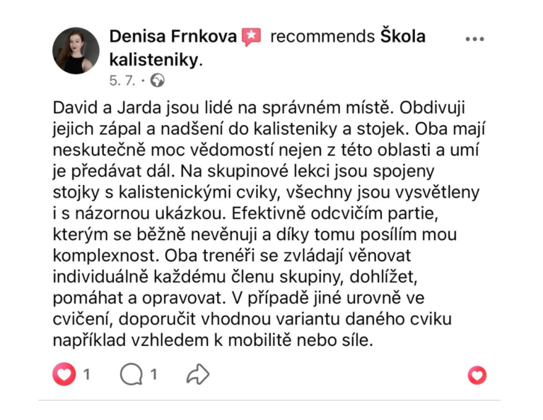 Recenze: Denisa Frnkova