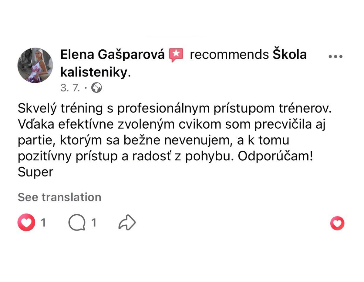 Recenze: Elena Gašparová