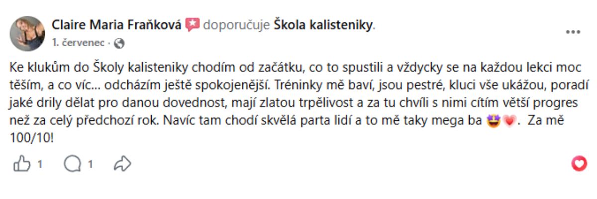 Facebook recenze klienta 4