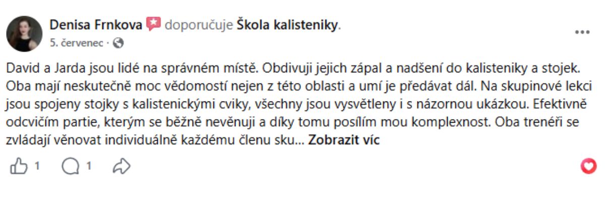 Facebook recenze klienta 7