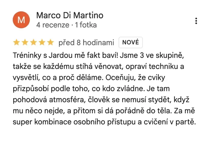 Recenze Marco Di Martino na Googlu
