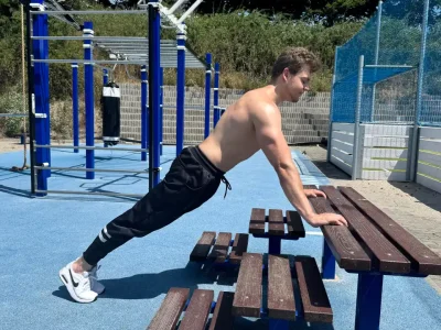 Incline push ups